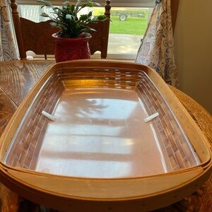 Longaberger 2002 Hostess Serve It Up Basket with Protector